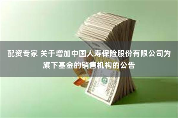 配资专家 关于增加中国人寿保险股份有限公司为旗下基金的销售机构的公告