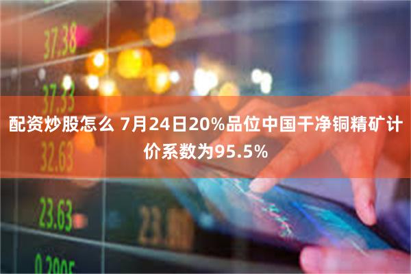 配资炒股怎么 7月24日20%品位中国干净铜精矿计价系数为95.5%
