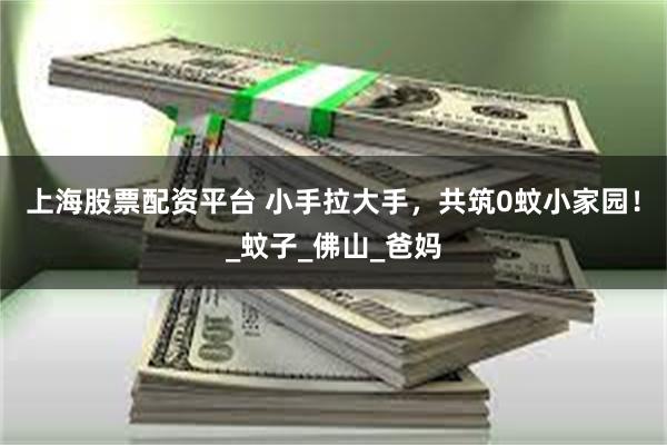 上海股票配资平台 小手拉大手，共筑0蚊小家园！_蚊子_佛山_爸妈
